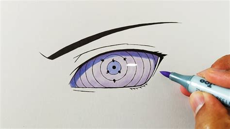 How to Draw Sasuke Uchiha's Rinnegan - Step By Step Tutorial - YouTube