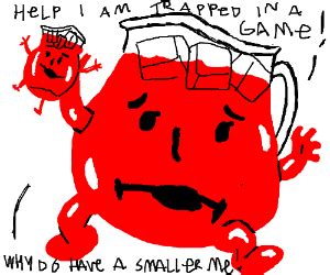 Wall Breaks through Kool-Aid Man - Drawception