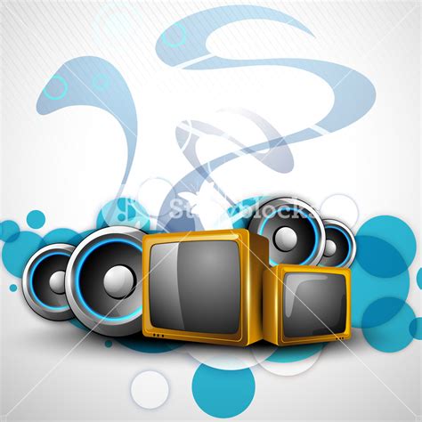 Creative Background With Entertainment Objects. Royalty-Free Stock Image - Storyblocks