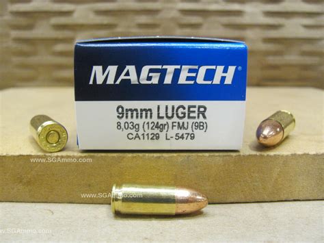 Magtech 9mm Luger 124 Grain FMJ Ammo - 1000 Rounds (9B) - Bulk Pack | SGAmmo.comSGAmmo.com