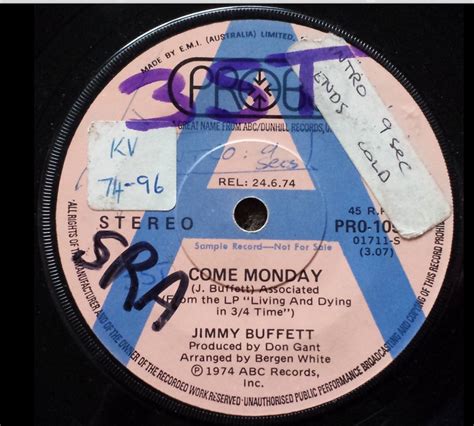 jimmy buffett "come monday" | Jimmy buffett come monday, Jimmy buffett, Capture memories