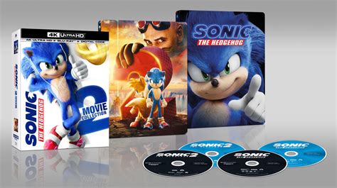 Sonic the Hedgehog 2-Movie Collection [SteelBook] [Digital Copy] [4K Ultra HD Blu-ray/Blu-ray ...