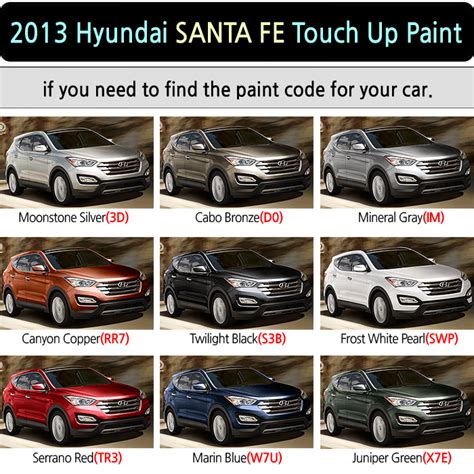 MagicTip Hyundai SANTA FE Touch-Up Paint Pen 3D D0 IM RR7 S3B S3B SWP ...