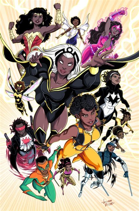 Black Superheroines (Commission)Nubia, Darla (Marvel Family), Star ...