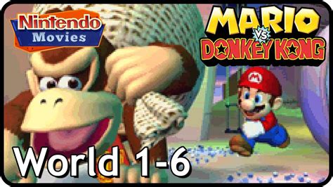 Mario vs. Donkey Kong - World 1 - 6 - 100% Walkthrough - YouTube