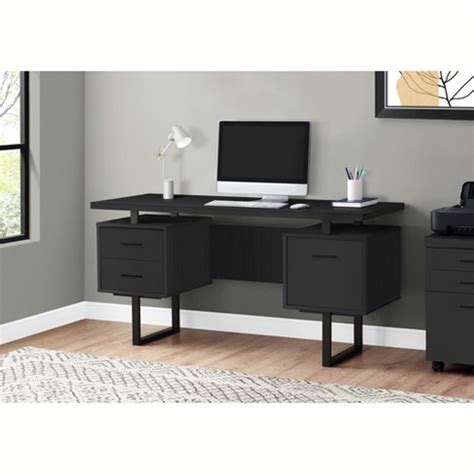 Monarch Specialties Computer Desk With Drawers, Contemporary Style ...