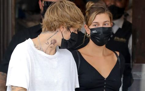 Justin Bieber Shows Off New Neck Tattoo While at Lunch with Hailey ...