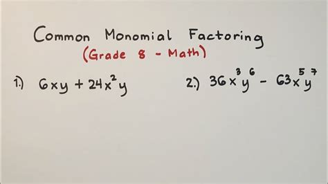 Greatest Common Monomial Factor | atelier-yuwa.ciao.jp