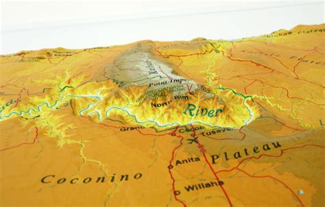 Arizona Raised Relief 3D map – RaisedRelief.com