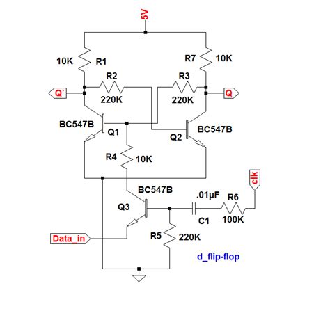 D Flip Flop Circuit Diagram