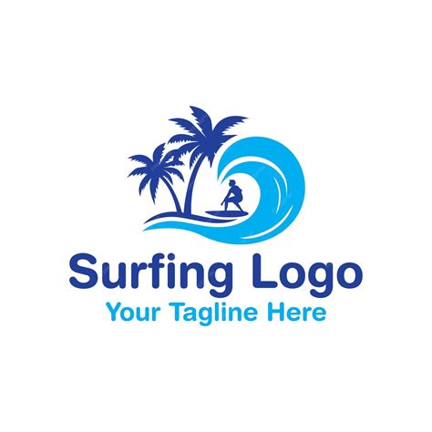 Premium Vector | Surfinglogodesign