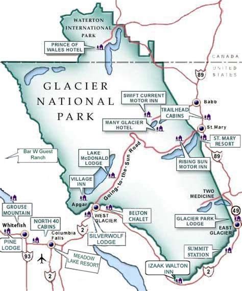 Northwest Montana -: Glacier Maps