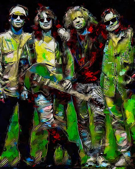 Van Halen - Members Digital Art by Unexpected Object