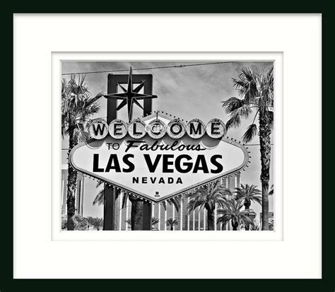 Las Vegas Sign Black and White Fine Art Photography, Welcome Sign ...