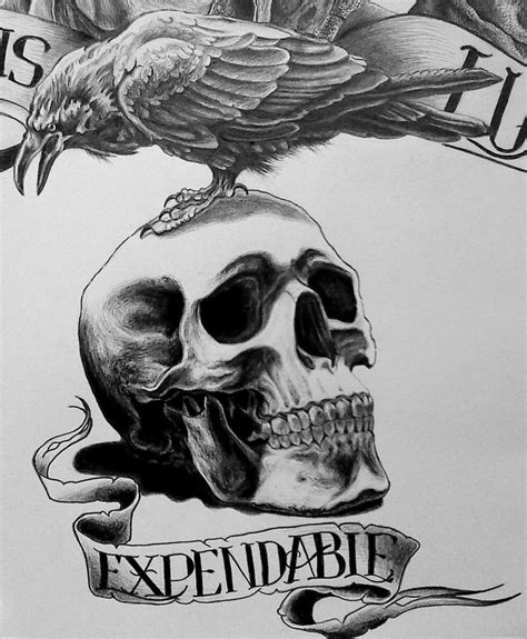 Pin by Michael Brown on Expendables tattoo | Tattoo art drawings, White dove tattoos, Skull ...