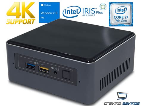 Intel NUC7i7BNH Mini PC, Intel Core i7-7567U 3.5GHz, 16GB DDR4, 128GB ...