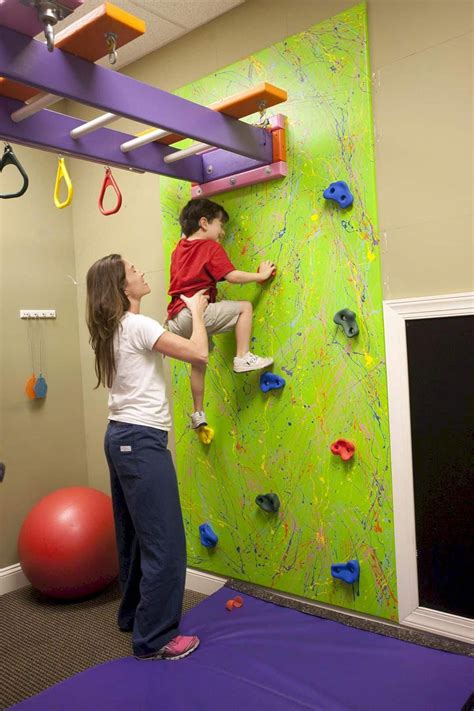 Stunning Kids Playground Design Idea 109 | Kids room, Climbing wall ...