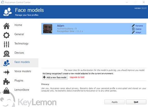 KeyLemon 3.2.3 software download | Rocky Bytes