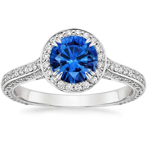 Enchant Halo sapphire engagement ring | Brilliant Earth | The Jewellery Editor