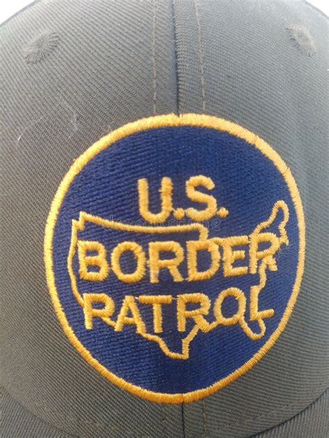 U.S. Border Patrol Patch on a Hat Editorial Photo - Image of ...