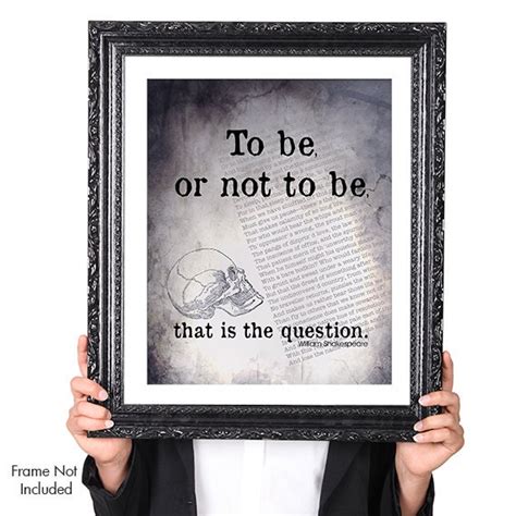 Shakespeare Quote Art Print : To Be or Not To Be Hamlet