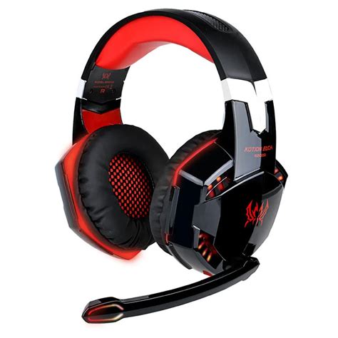 New Over ear Game Gaming Headphone with Mic Stereo Bass LED Light ...