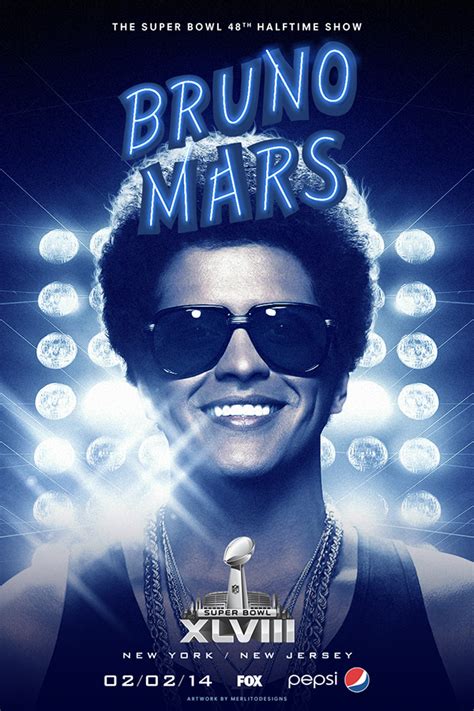 Bruno Mars: Super Bowl XLVIII Halftime Show on Behance