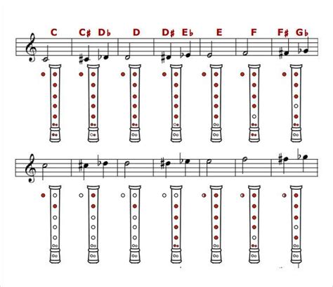 FREE 7+ Recorder Finger Chart Samples in PDF Teaching Recorder, Recorder Music, Trumpet ...