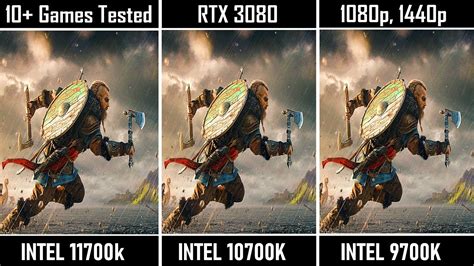 Intel i7 11700k vs 10700k vs 9700k benchmark test RTX 3080 - YouTube