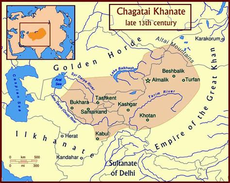 Picture Information: Map of Chagatai Khanate