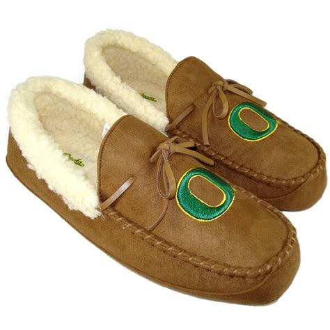 Oregon Ducks House Shoes - Khaki | Official Oregon Ducks Shop