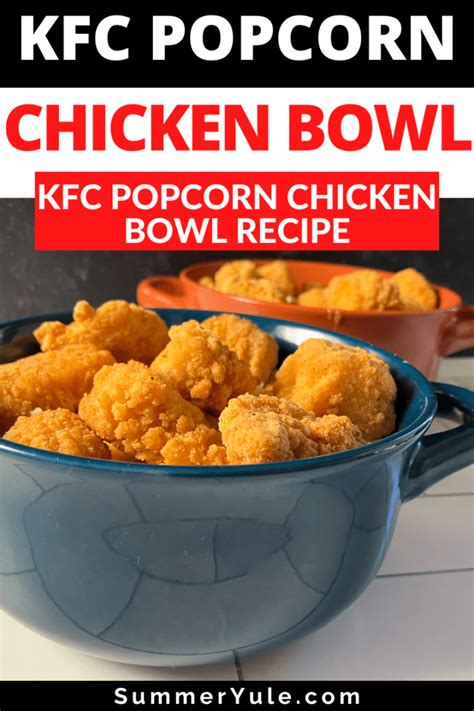 KFC Potato Bowl Recipe (Famous Popcorn Chicken Bowl)