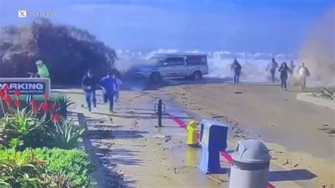 Ventura rogue wave: High surf warnings remain in effect after dangerous waves crash into ...