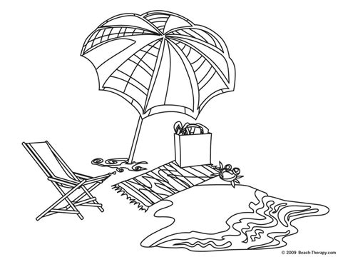 Coloring Pages Of A Beach Umbrella - Coloring Home