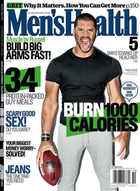 Wednesday Round-Up: Russell Wilson featured on cover of Men's Health | Mens health, Men’s health ...