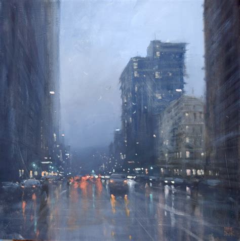 Mike Barr's Rainy Cityscapes - IGNANT | City painting, Cityscape ...