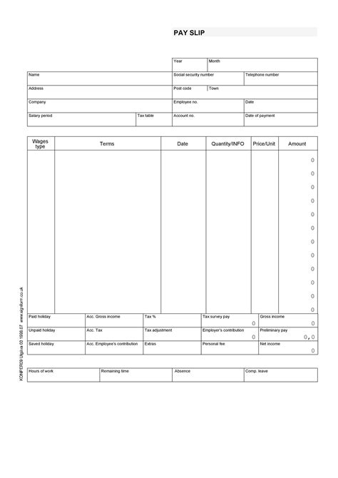 25 Great Pay Stub / Paycheck Stub Templates