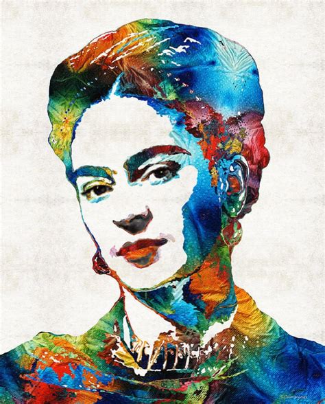 Frida Kahlo Art Print From Painting Colorful Famous Artist | Etsy