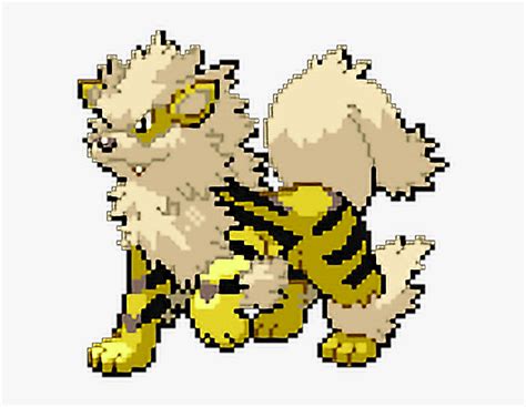 Arcanine Pokemon Pixel Art