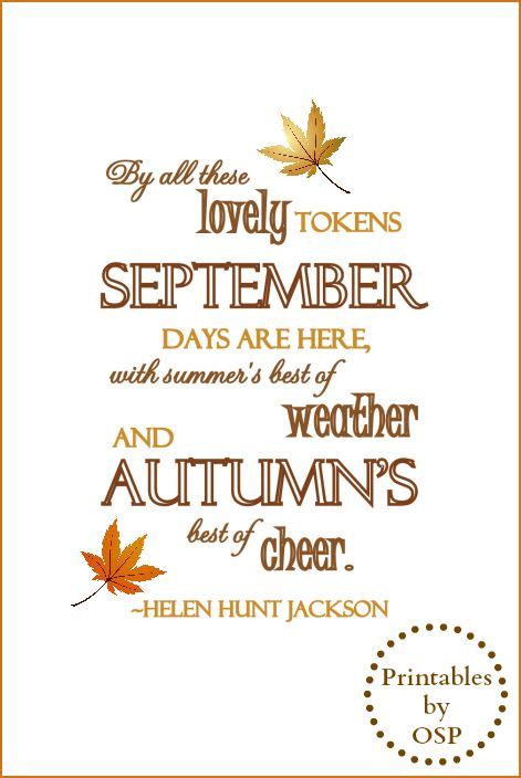 September Fall Quotes. QuotesGram