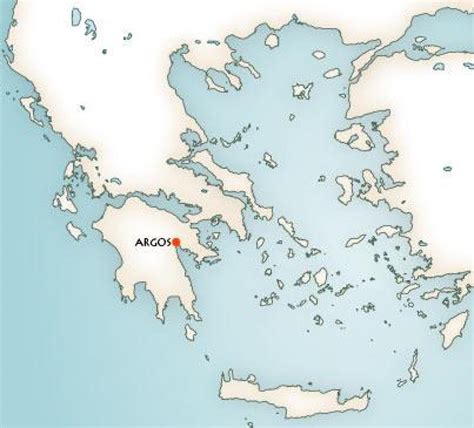 Argos Greece map - Map of Argos Greece (Southern Europe - Europe)