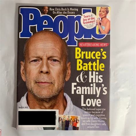People Magazine April 18 2022 Bruce Willis Battle Familys Love Chris Rock Grammy | Mercari ...