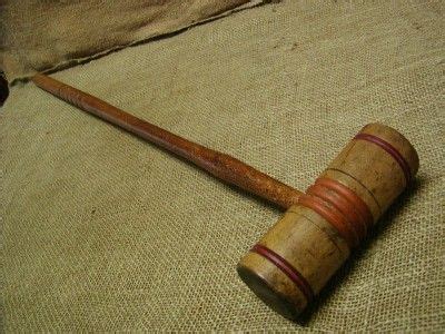 REF: Croquet Mallet. | Antiques, Mallets, Wooden