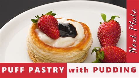 Puff Pastry Shells Filled with Milk Pudding Recipe | Next Plate TV