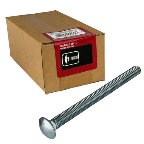 Everbilt 3/8 in.-16 x 6 in. Zinc Plated Carriage Bolt (25-Pack) 800310 - The Home Depot