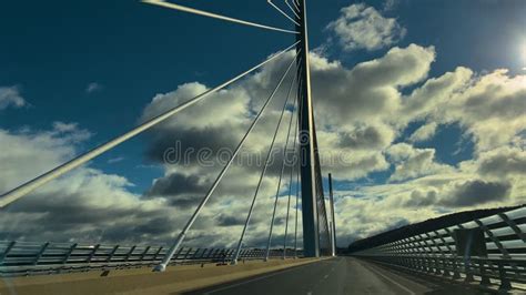 View of the Highest Bridge in Europe Located in the South of France ...