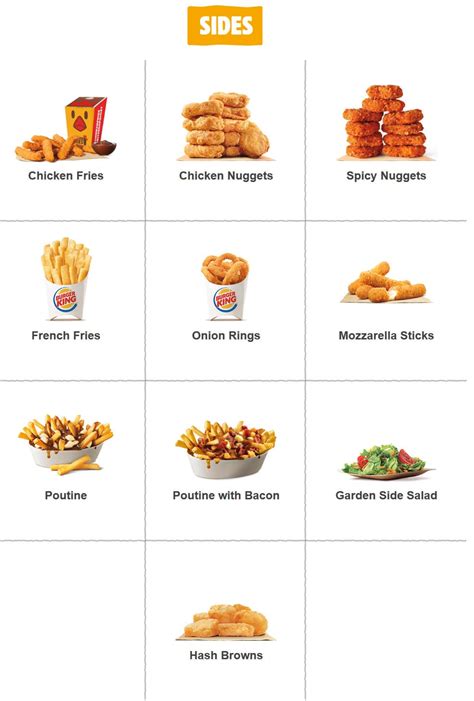 Burger King Menu and Specials Canada