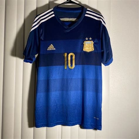 Messi Argentina 2014 WORLD CUP FINAL Away Jersey | Messi argentina ...