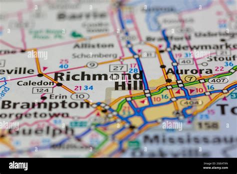 Richmond hill ontario map hi-res stock photography and images - Alamy