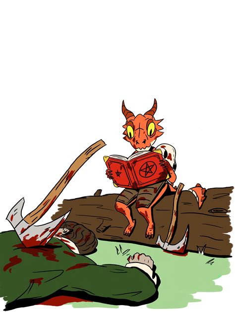 [OC] [ART] My kobold barbarian, who really wants to be a wizard, Skids. : DnD